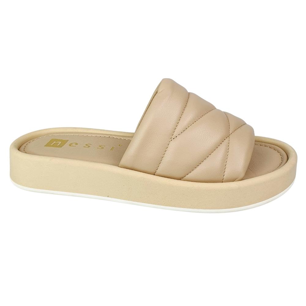 klapki beżowe nessi